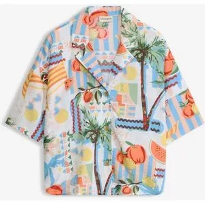 bonprix Strandbluseweiß 44Damen