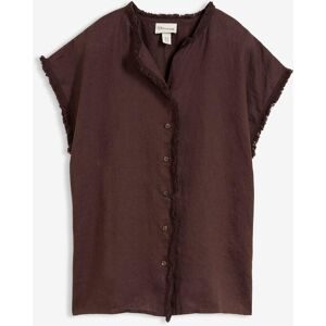 bonprix Tunikabluse aus reinem Leinenbraun 46Damen