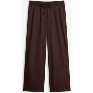 bonprix Marlenehose mit Leinenmischungbraun 36Damen