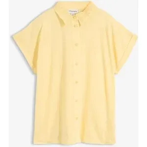 bonprix Baumwoll-Bluse mit Lochstickereigelb 44Damen