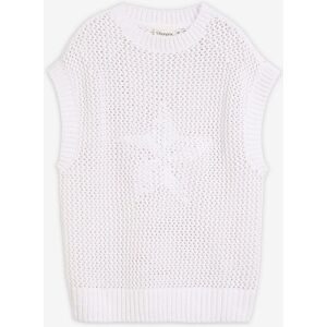 bonprix Strickshirt aus reiner Baumwolleweiß 52Damen
