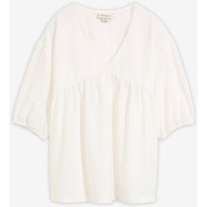 bonprix Tunika mit hochwertiger Stickereiweiß 44Damen