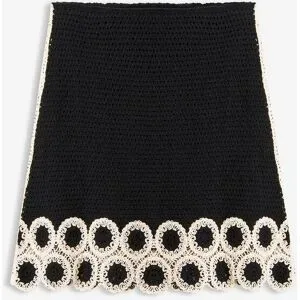 bonprix Strickrock aus reiner Baumwolleschwarz 48Damen