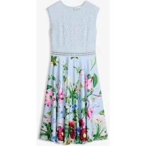 bonprix Midikleid mit Spitzeblau 44Damen