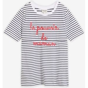 bonprix 2-in-1 Umstands- und Stillshirt aus Bio-Baumwolleweiß 44Damen