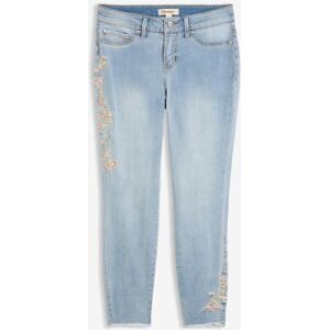 bonprix Skinny-Jeans Mid Waist, croppedblau 46Damen