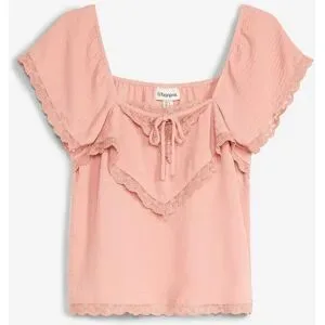 bonprix Blusentop aus leichtem Crêperosa 42Damen