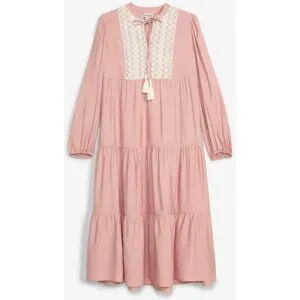 bonprix Midikleid aus softem Viskose-Mixrosa 40Damen
