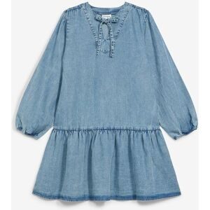bonprix Lockeres Midikleid mit Leinenblau 48Damen
