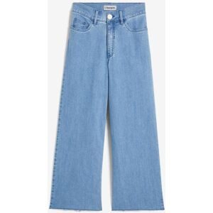 bonprix Wide-Leg-Jeans, High Waist, croppedblau 50Damen