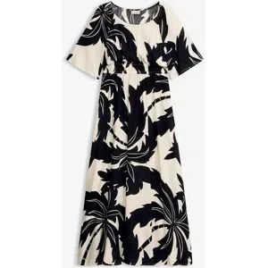 bonprix Maxikleid  aus fließender Viskoseweiß 36Damen