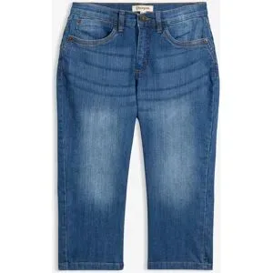 bonprix Slim Jeans, Mid Waist, Capriblau 48Damen