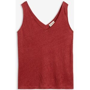 bonprix Tanktop aus reinem Leinenrot 52Damen