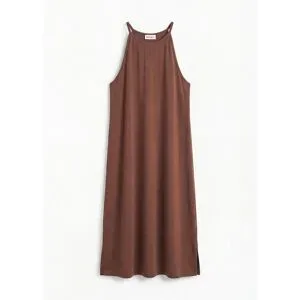 bonprix Leichtes Jerseykleid aus fließendem Lyocell-Mixbraun 48Damen