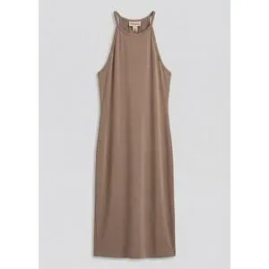 bonprix Leichtes Jerseykleid aus fließendem Lyocell-Mixbraun 48Damen