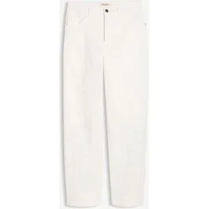 bonprix Barrel-Hose aus Baumwoll-Mixweiß 44Damen