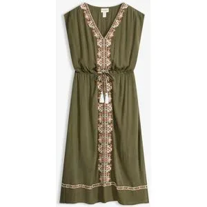 bonprix Boho-Midikleid aus fließender Viskosegrün 42Damen