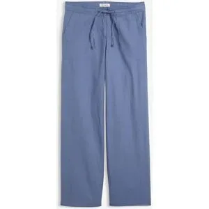 bonprix Leinen-Hose mit weitem Beinblau 40Damen
