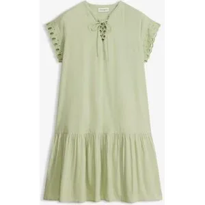 bonprix Tunika-Kleid aus reiner Baumwollegrün 36Damen