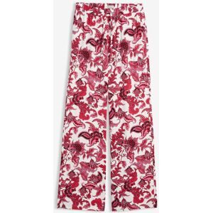 bonprix Marlenehose aus fließender Viskoserot 46Damen