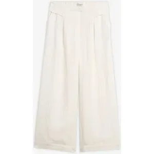 bonprix Culotte mit fließender Viskoseweiß 50Damen