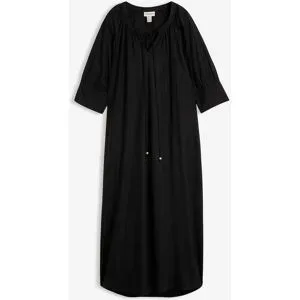 bonprix Tunika-Kleid aus fließender Viskoseschwarz 36Damen