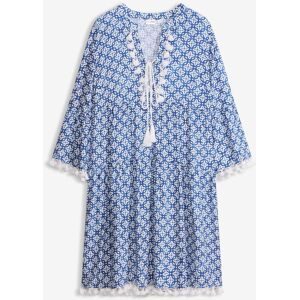 bonprix Tunika-Kleid aus softer Viskoseblau 44Damen