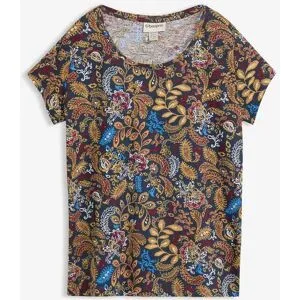 bonprix T-Shirt taillierte Passform, Baumwollmischung, Paisley-Alloverdruck