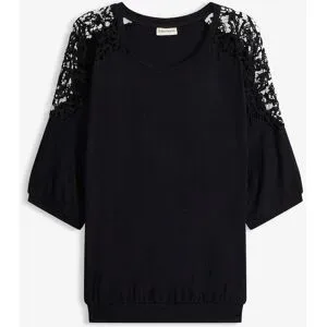 bonprix Oversize-Shirt  aus Viskose-Mixschwarz 40Damen