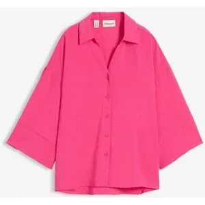 bonprix Oversize-Bluse aus Viskose-Mixpink 48Damen