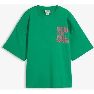 bonprix Oversize-Shirt aus reiner Bio-Baumwollegrün 48Damen