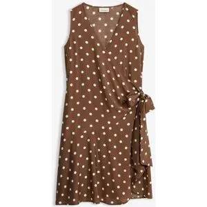 bonprix Wickelkleid aus fließendem Viskose-Mixbraun 44Damen