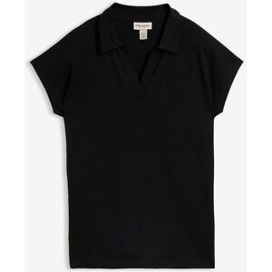 bonprix T-Shirt Regular Fit Passform, Kurzarm, offener Polokragen