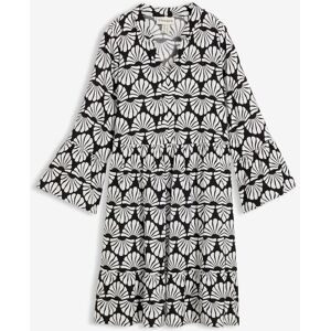 bonprix Tunika-Kleid aus fließender Viskoseweiß 44Damen