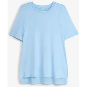 bonprix Langes Sport-Shirt mit Mesh, schnelltrocknendblau 36Damen