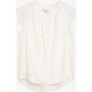 bonprix Blusentop aus Viskoseweiß 46Damen