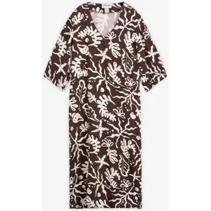 bonprix Midikleid aus Viskose-Mixbraun 38Damen