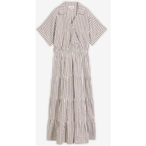 bonprix Wickelkleid aus reiner Baumwollebraun 54Damen
