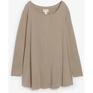 bonprix Langarmshirt aus Baumwoll-Viskose-Mixgrün 44Damen
