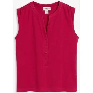 bonprix Top aus reiner Bio-Baumwolle in Waffel-Optikpink 48Damen