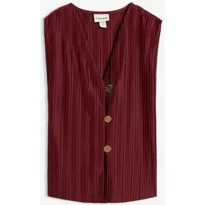 bonprix Top mit Plisseerot 40Damen