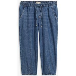 bonprix Barrel-Jeans Mid Waist, croppedblau 42Damen