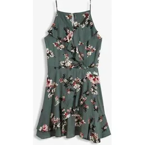 bonprix Trägerkleid aus reiner Viskosegrün 44Damen