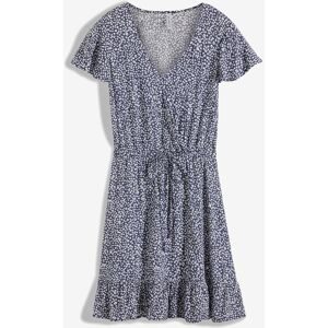 bonprix Minikleid aus fließender Viscoseblau 54Damen