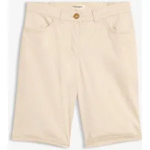 bonprix Baumwoll-Papertouch-Bermuda aus Baumwoll-Mixbeige 44Damen