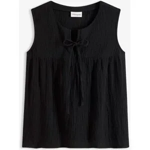bonprix Musselin-Blusentopschwarz 38Damen