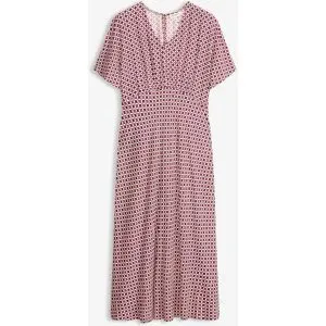 bonprix Kleid aus fließender Viskoserot 46Damen