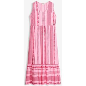 bonprix Maxikleid aus fließender Viskoserot 40Damen