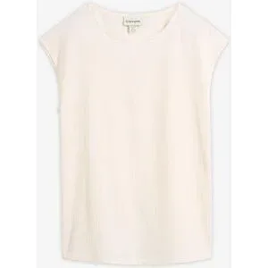 bonprix Shirt aus strukturiertem Materialweiß 36Damen