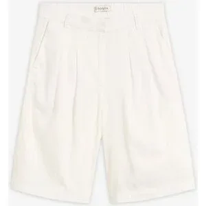 bonprix Marlene-Shorts aus Leinen-Viskose-Mixweiß 50Damen